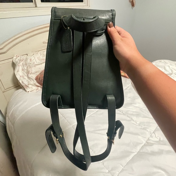 VINTAGE COACH BOTTLE GREEN MINI DAYPACK RARE COLOR